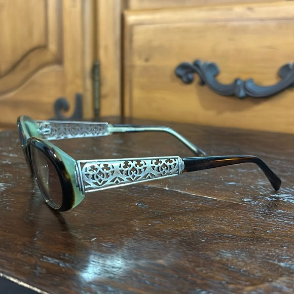 Brighton Accessories - Brighton Handmade Rx Glasses Frames Women’s Ornate Silver Lime Spring Summer EUC